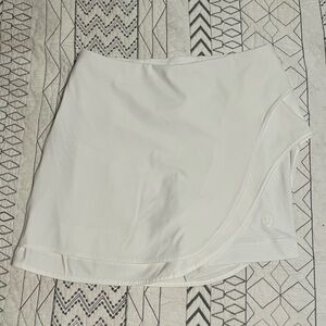 Lululemon Athletica White Wrap Mini Skort
